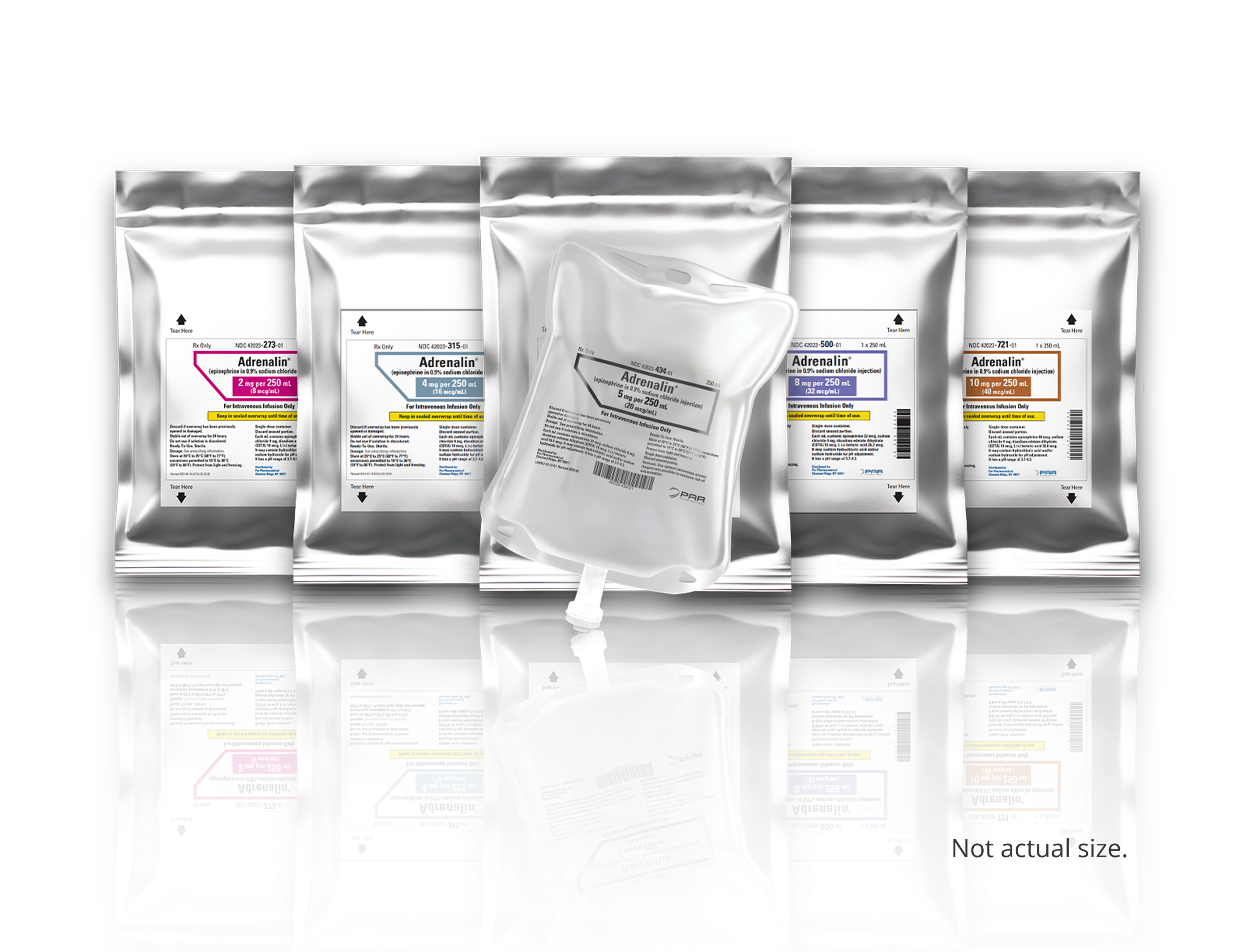 Adrenalin ready-to-use premixed bags